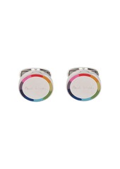 Paul Smith rainbow logo cufflink