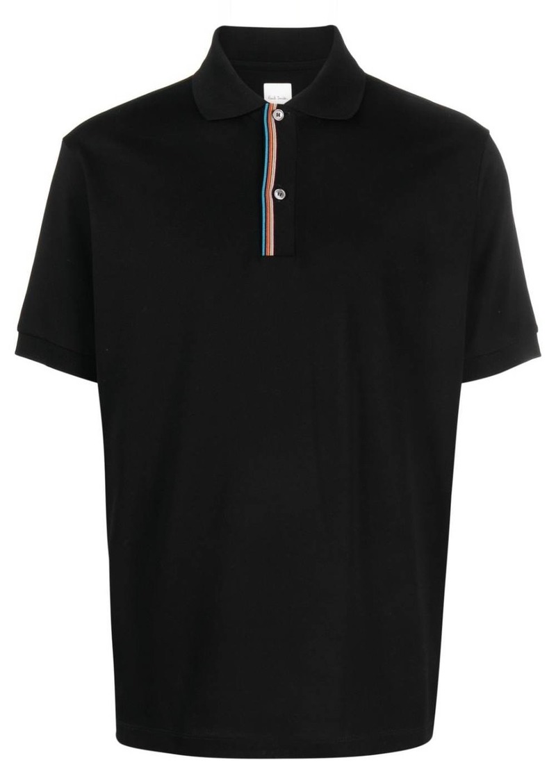 Paul Smith rainbow-stripe cotton polo shirt