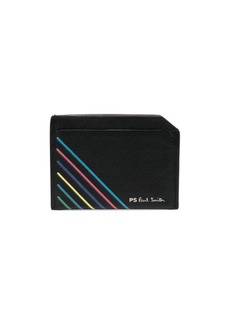 Paul Smith rainbow stripe-detail leather wallet