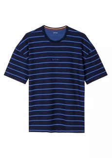 Paul Smith Relax Logo Stripe Crewneck T-Shirt