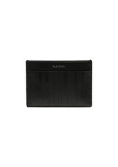 Paul Smith Shadow-Stripe leather cardholder