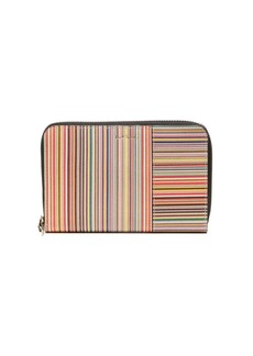 Paul Smith Signature Stripe leather zipped wallet