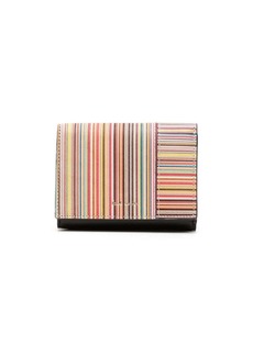 Paul Smith Signature Stripe tri-fold leather wallet