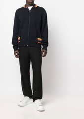 Paul Smith signature-stripe zip-up cardigan