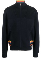 Paul Smith signature-stripe zip-up cardigan