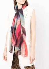Paul Smith silk Spray Swirl scarf