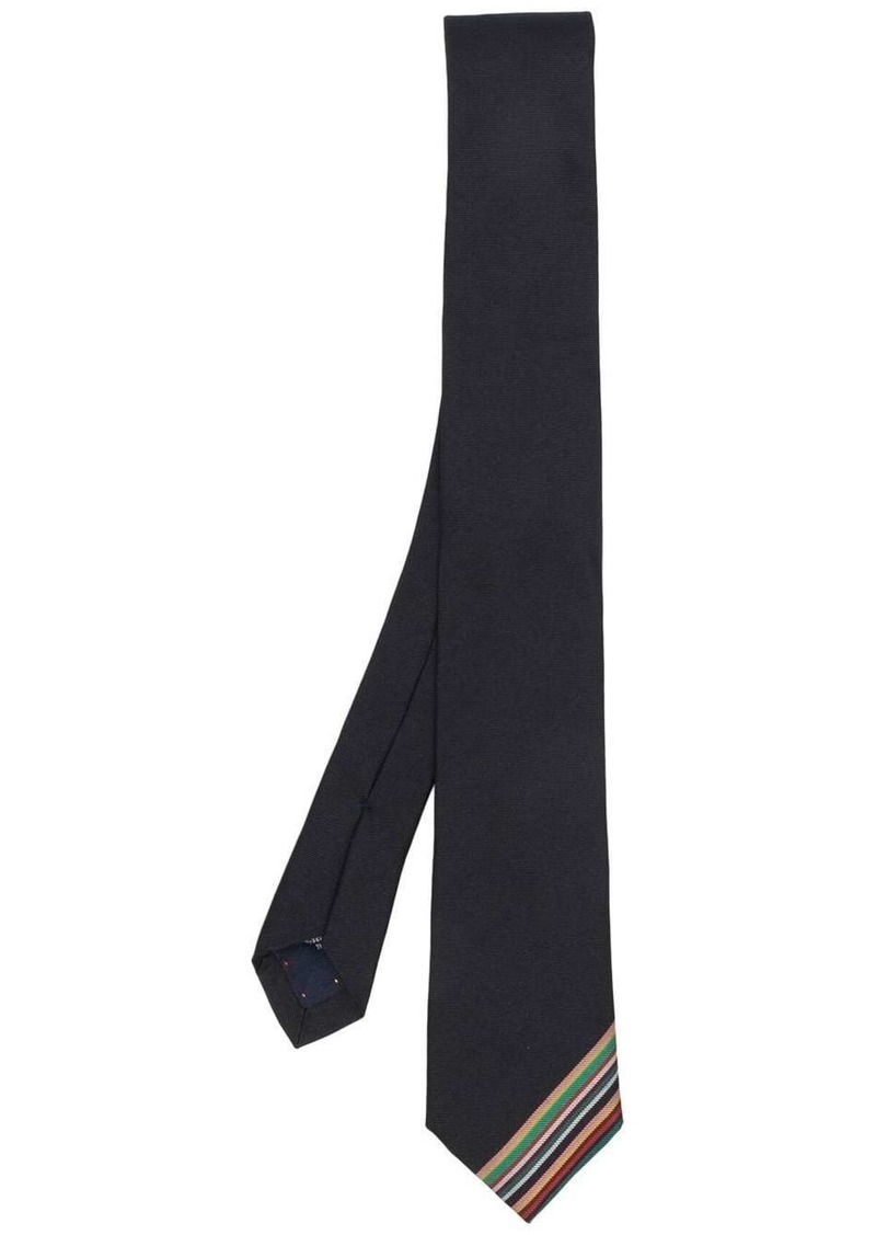 Paul Smith stripe-detail silk tie