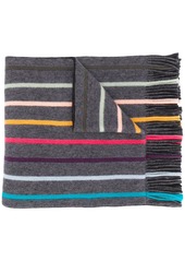 Paul Smith stripe fringe scarf