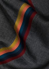 Paul Smith striped herringbone scarf