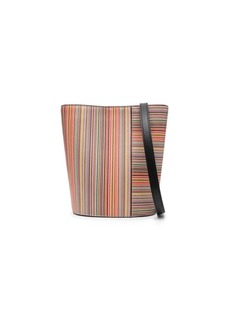 Paul Smith striped leather bucket bag