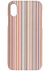 Paul Smith striped print iPhone X case