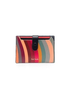 Paul Smith swirl-print card case