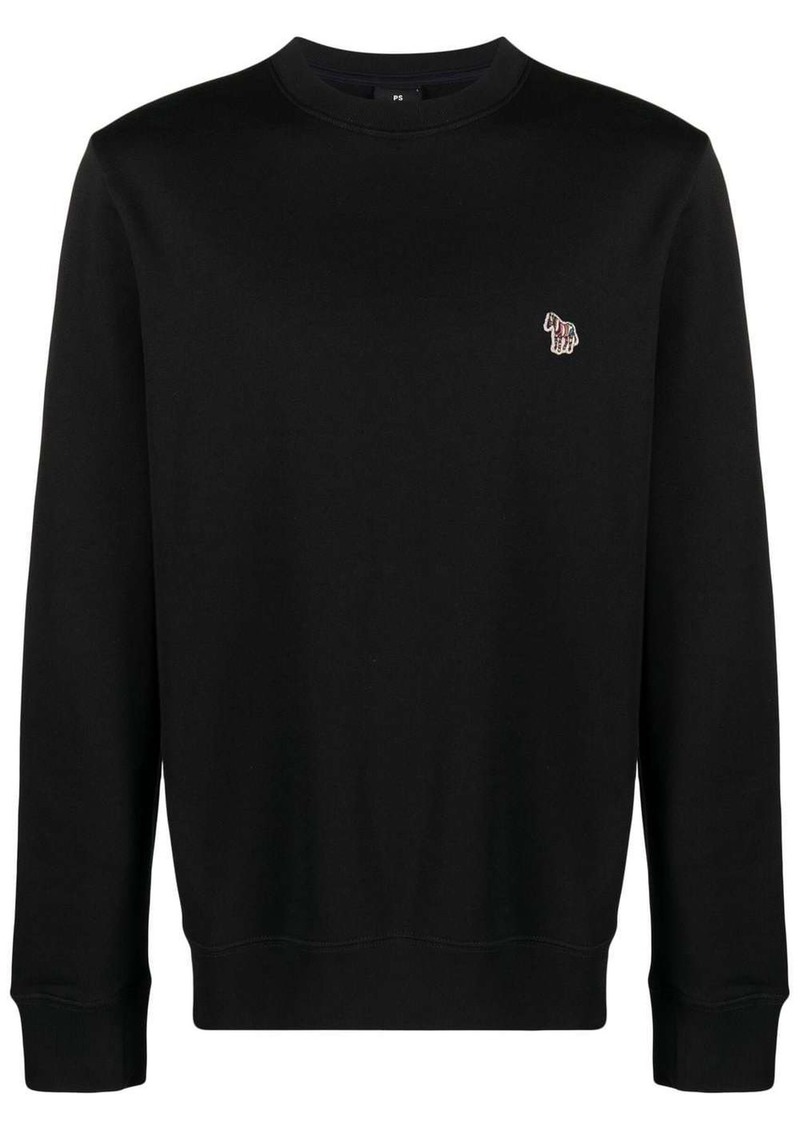 Paul Smith zebra-logo organic cotton sweatshirt