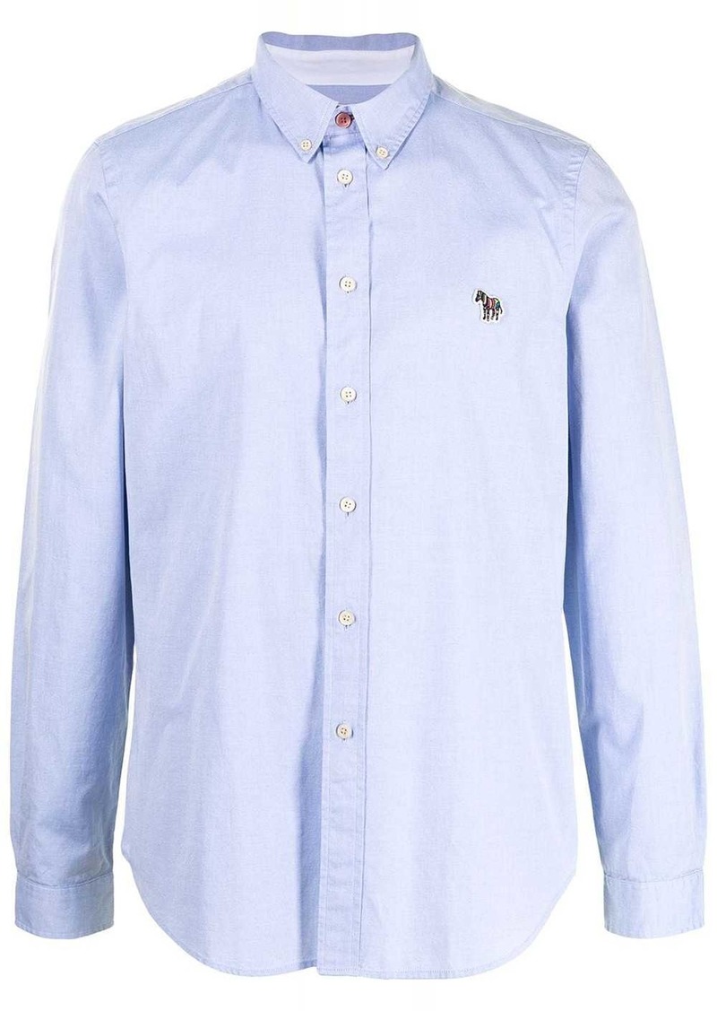 Paul Smith zebra patch cotton shirt