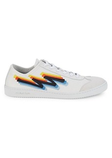 Paul Smith Zigzag Embroidered Leather Sneakers