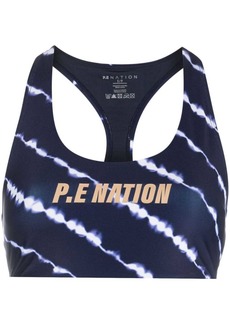 P.E Nation Ascend tie-dye yoga sports bra