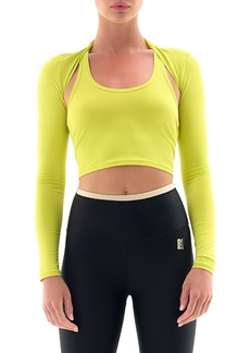 P.e Nation Fluxus Long Sleeve Cropped Top
