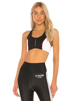 pe nation power trip sports bra