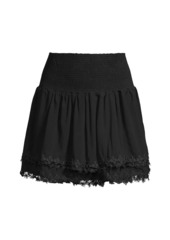 Peixoto Belle Tiered Cotton Miniskirt