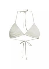 Peixoto Benji Rib-Knit Triangle Bikini Top