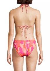 Peixoto Fifi Printed Triangle Bikini Top