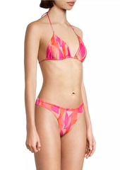 Peixoto Fifi Printed Triangle Bikini Top