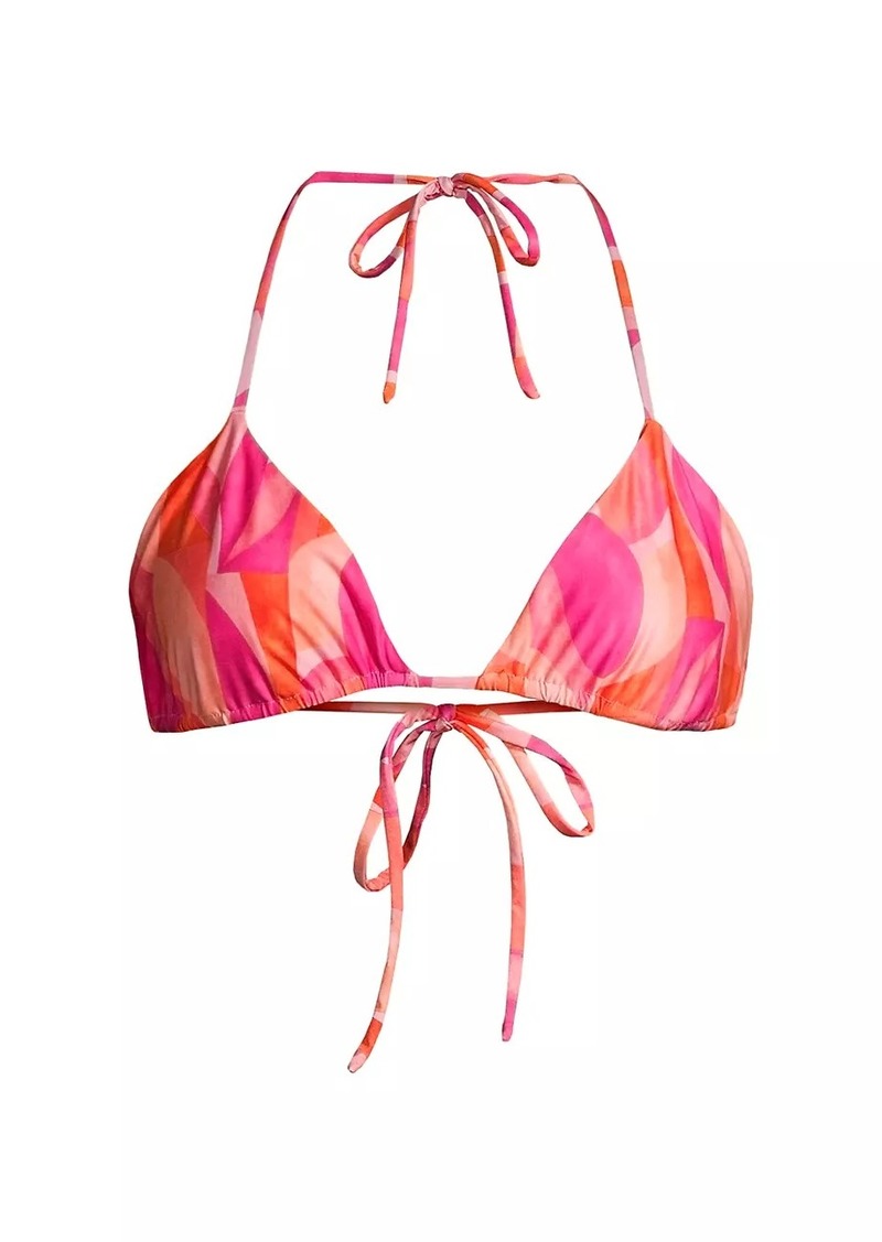 Peixoto Fifi Printed Triangle Bikini Top