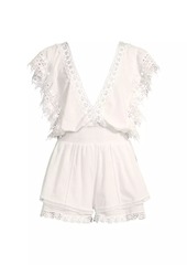 Peixoto Raja Lace-Trimmed Romper