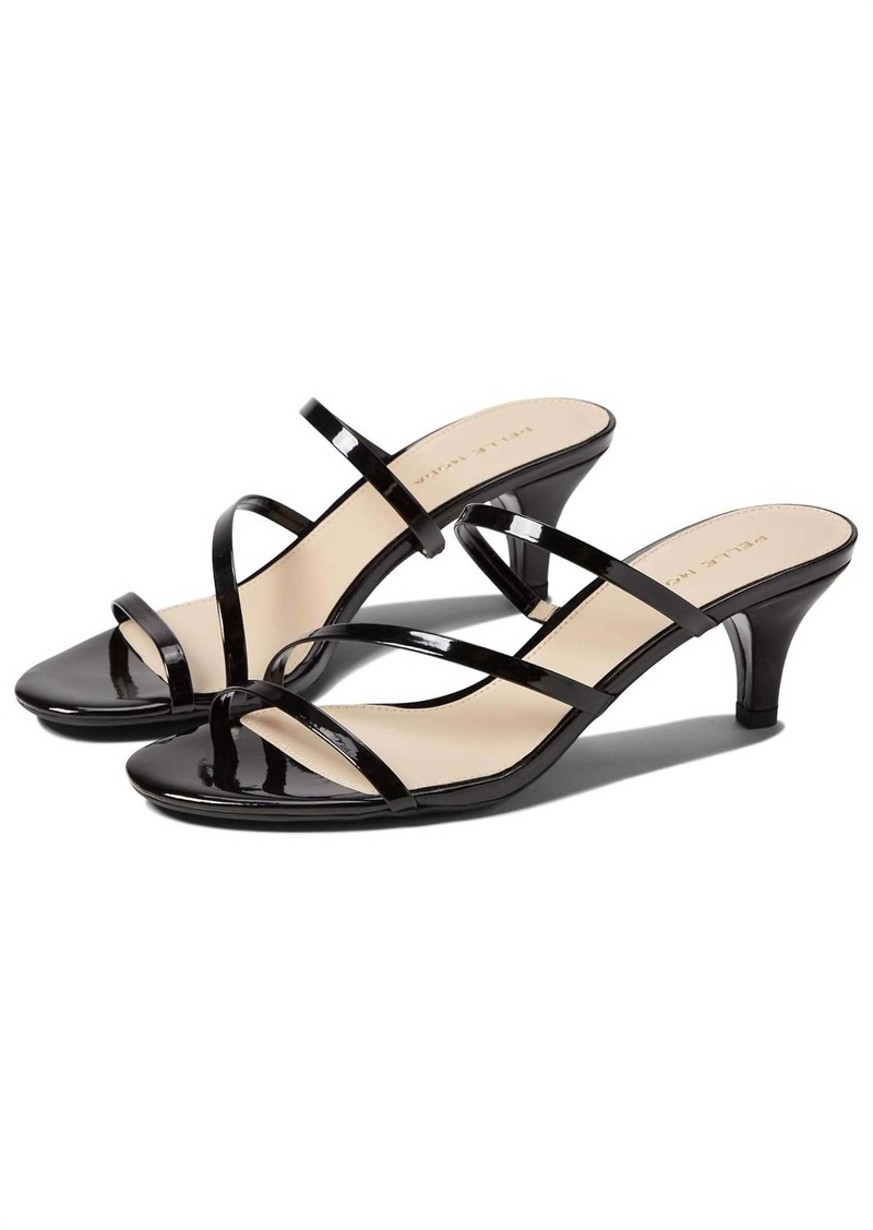 Pelle Moda Elecia Sandal In Black Patent