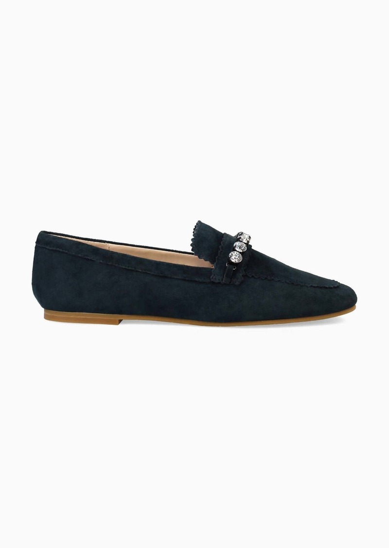 Pelle Moda Herron Suede Loafers In Dark Green