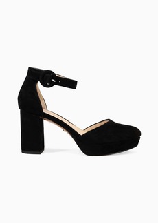 Pelle Moda Lenor Elegant Ankle-Strap Heels In Black
