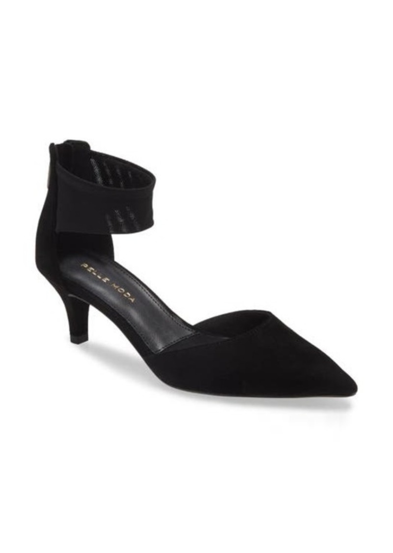 Pelle Moda Cam Pointy Toe Ankle Strap Pump
