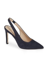 Pelle Moda Ivory Slingback Pump in Midnight Suede at Nordstrom