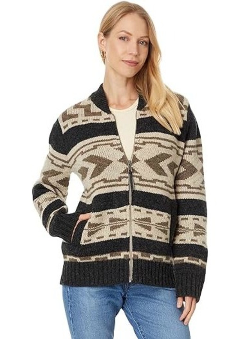 Pendleton Graphic Shetland Zip Sweater