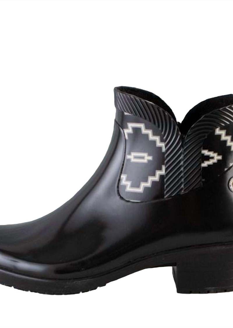 Pendleton Heritage Kiva Steps City Ankle Rain Boots In Black