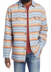 Pendleton Driftwood Stripe Flannel Button-Up Shirt