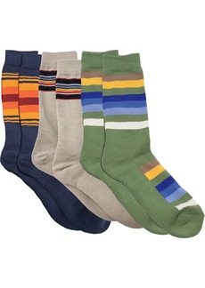 Pendleton Adult National Park 3 Pack Socks, Men's, Medium, Navy/Taupe/Green