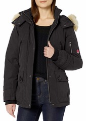 Pendleton Heritage Women's Bachelor Coat with Removable Faux Fur Lined Hood  S