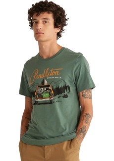 Pendleton Men's Camper Graphic T-Shirt Pine/Orange