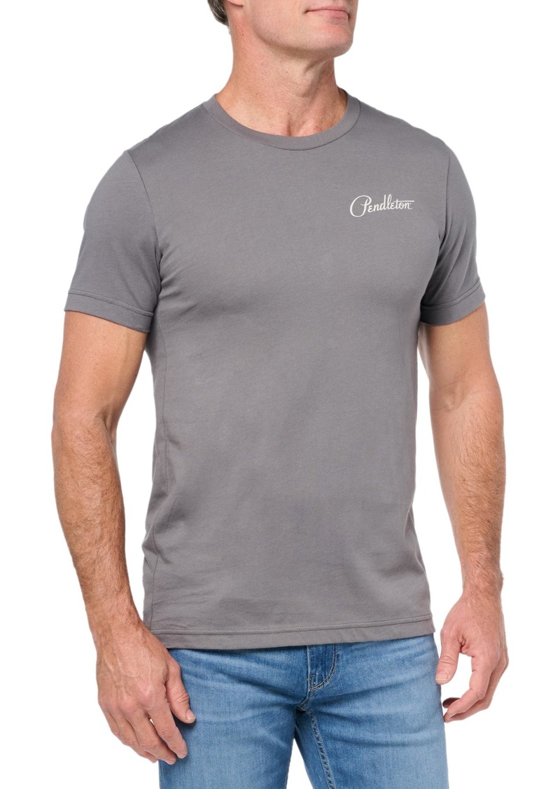 Pendleton Men's Harding Graphic T-Shirt Asphalt/Cream