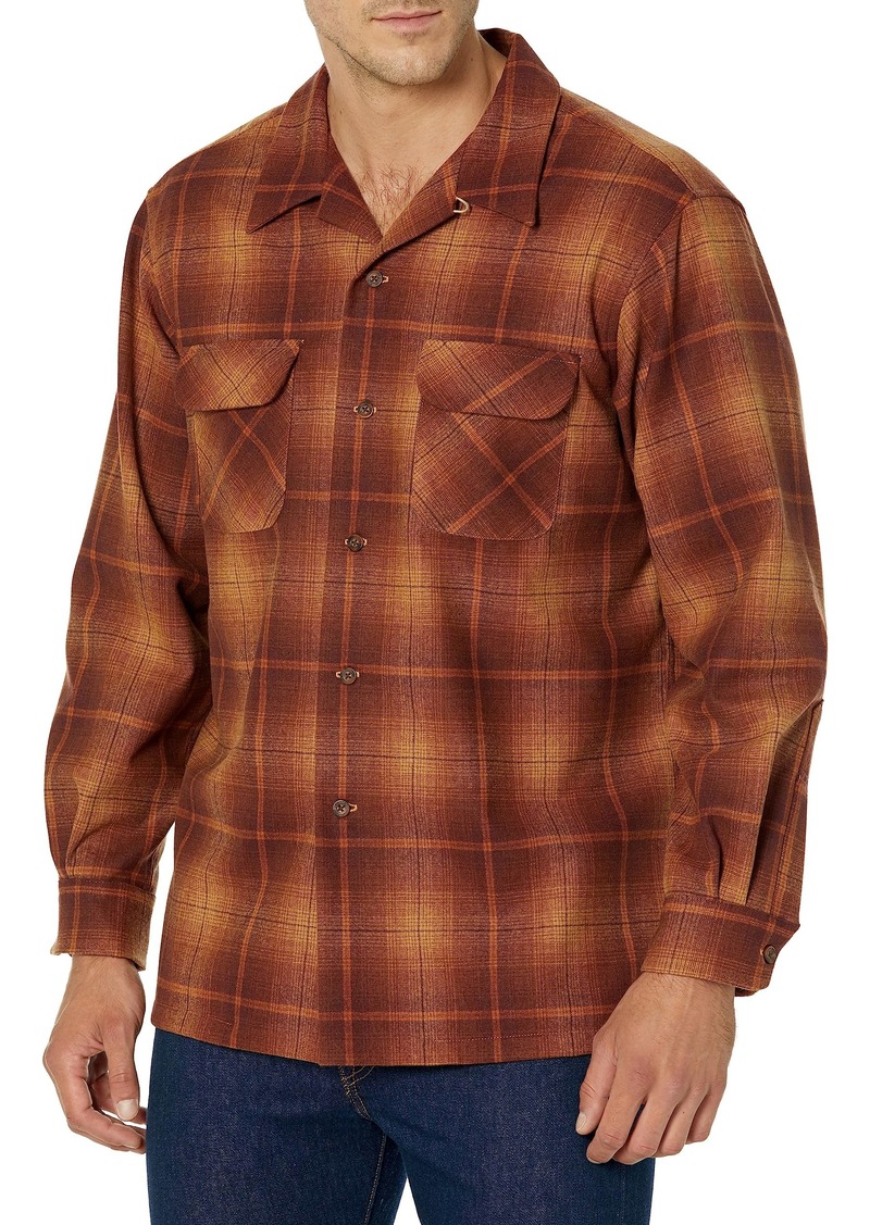 Pendleton Men's Long Sleeve Classic Fit Wool Board Shirt