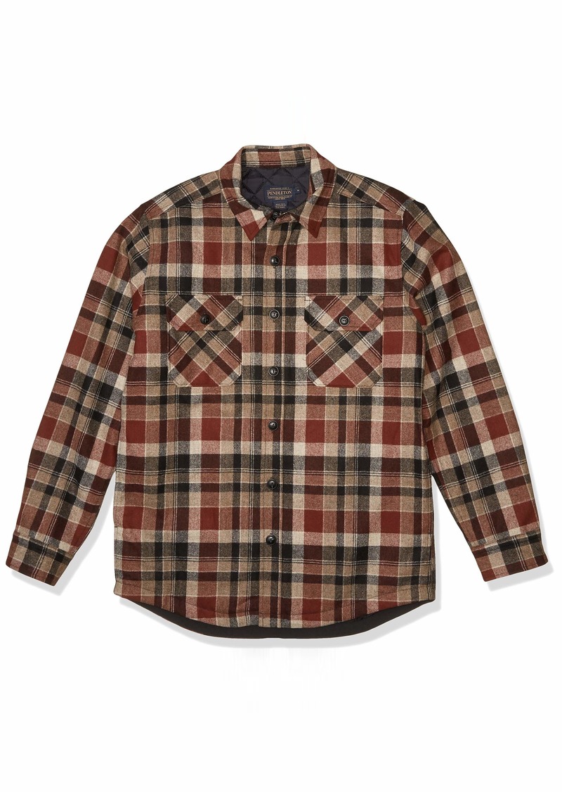 Pendleton Pendleton Men's Quilted CPO In Wool Shirt Jacket MD | Tops