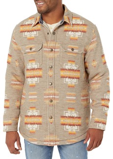 Pendleton Men's Sherpa Lined Shirt Jacket Chief Joseph-Tan