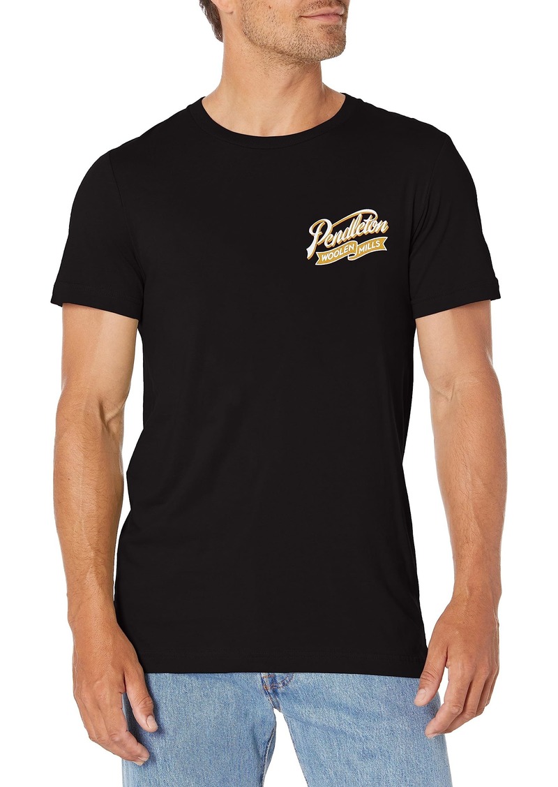 Pendleton Men's Short Sleeve Ribbon Logo Graphic T-Shirt