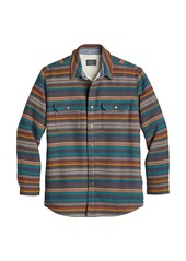 Pendleton Men's Stripe Cotton Sherpa Lined Shirt Jacket