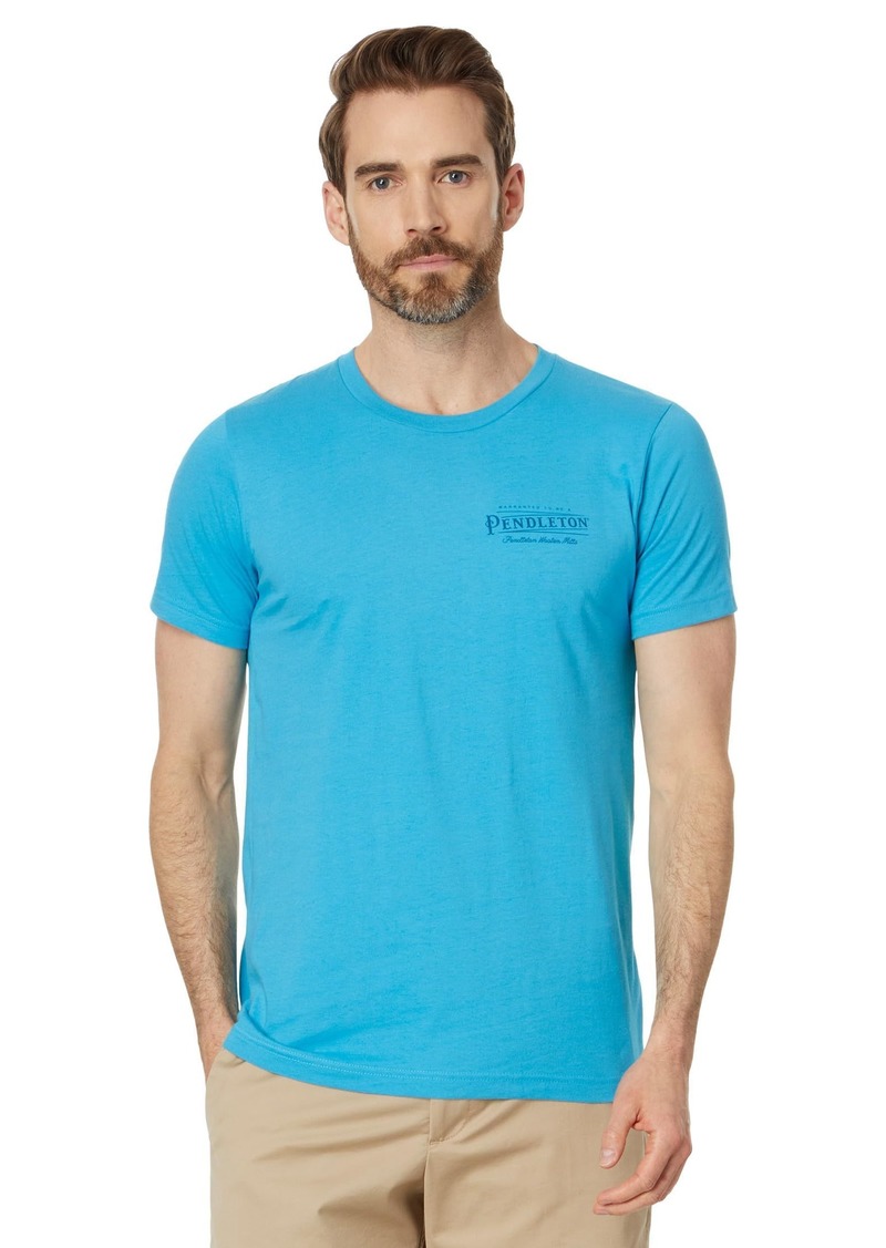 Pendleton Men's Vintage Logo Graphic T-Shirt Aqua/Teal