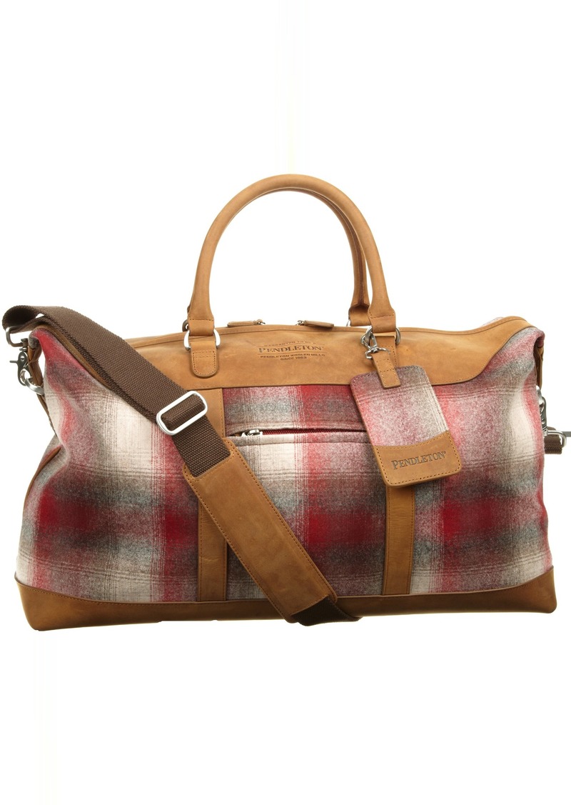 Pendleton Pendleton Men's Weekender Bag Claret/tan Ombre | Bags