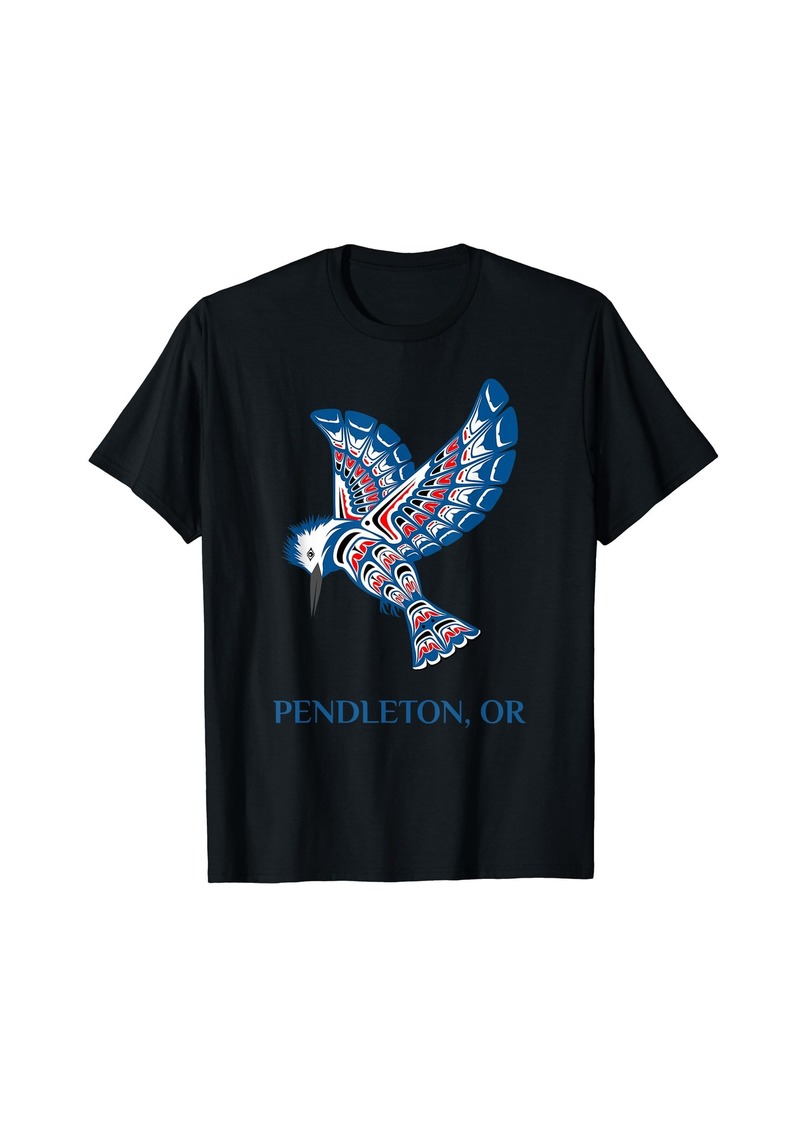 Pendleton Oregon Native American Kingfisher Bird T-Shirt