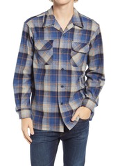 Pendleton Plaid Wool Flannel Button-Up Board Shirt