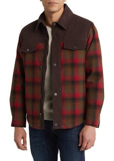 Pendleton Timberline Plaid Wool Blend Shirt Jacket